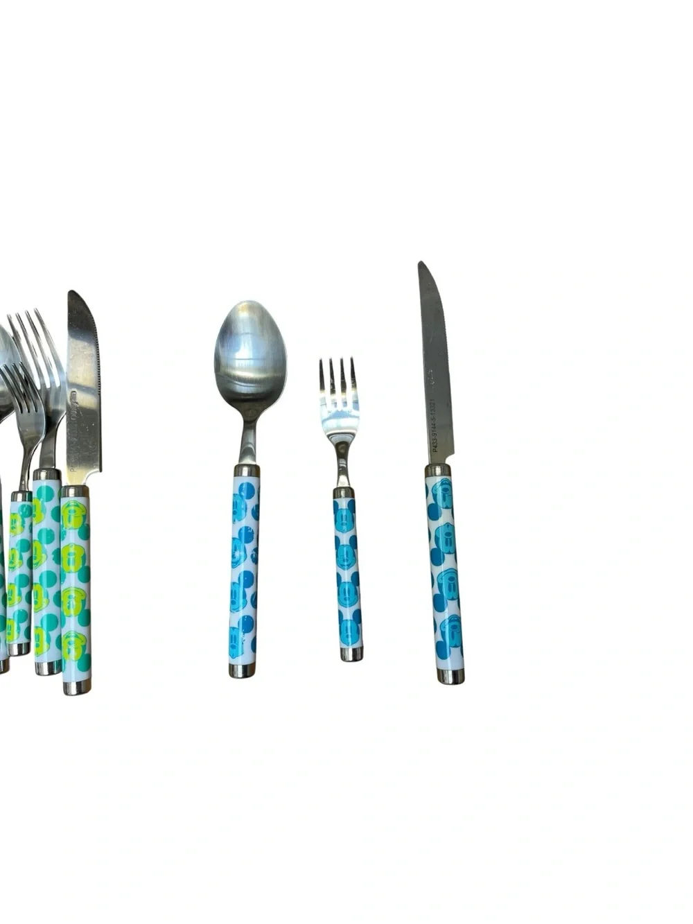 Disney Parks Mickey Mouse Flatware Lot Colorful Silverware Utensils 15 Pc